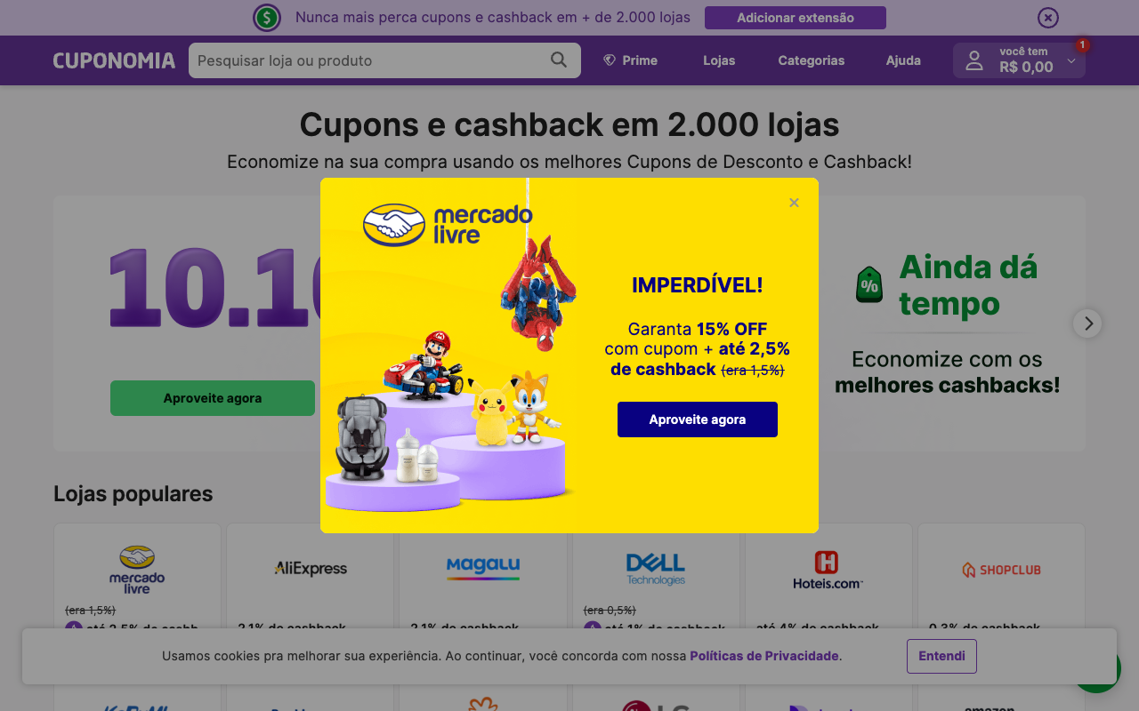 Cuponomia screenshot