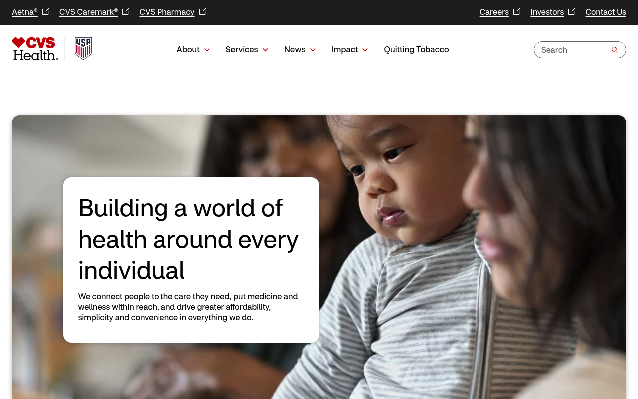 CVS Health website screenshot