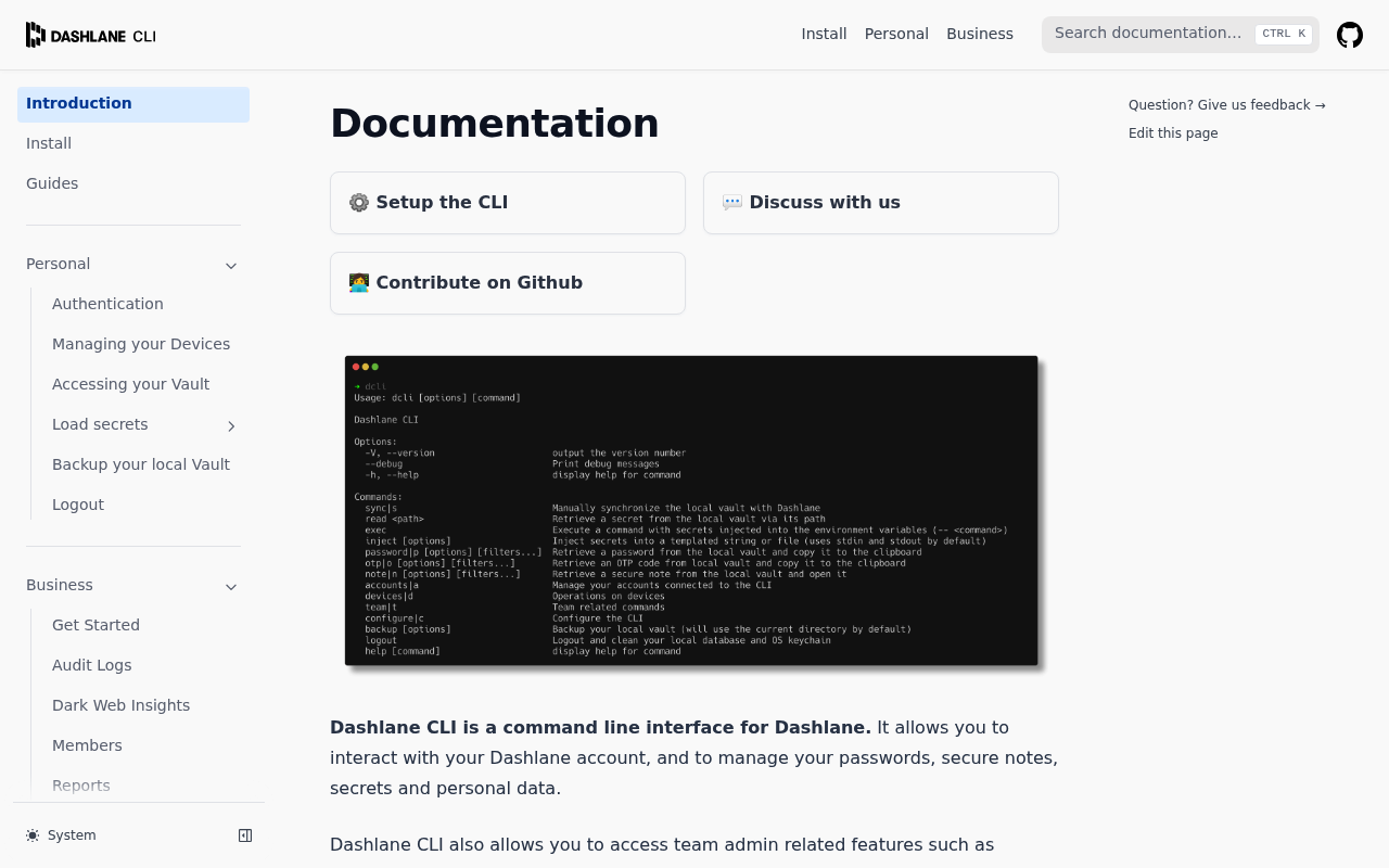 Dashlane website screenshot
