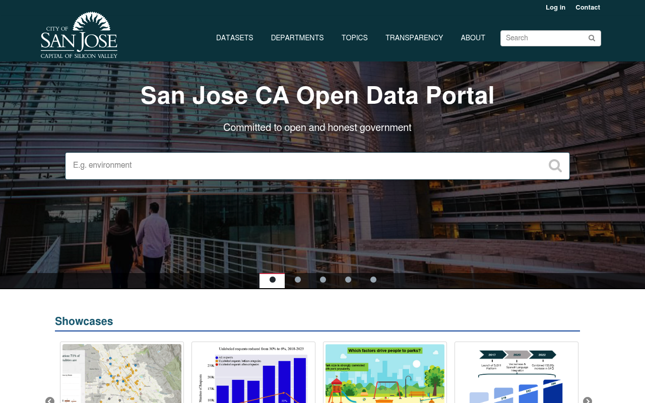 City of San Jose website screenshot
