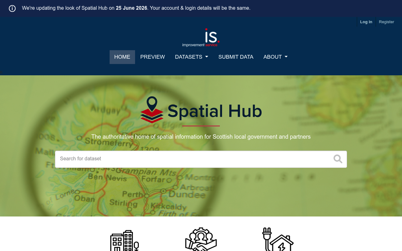 Spatial Hub Scotland website screenshot
