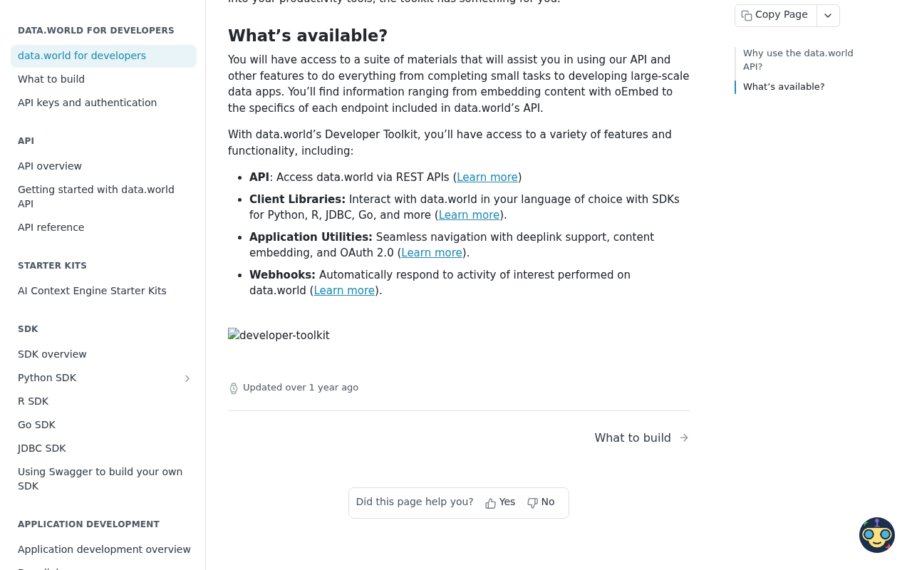 data.world website screenshot