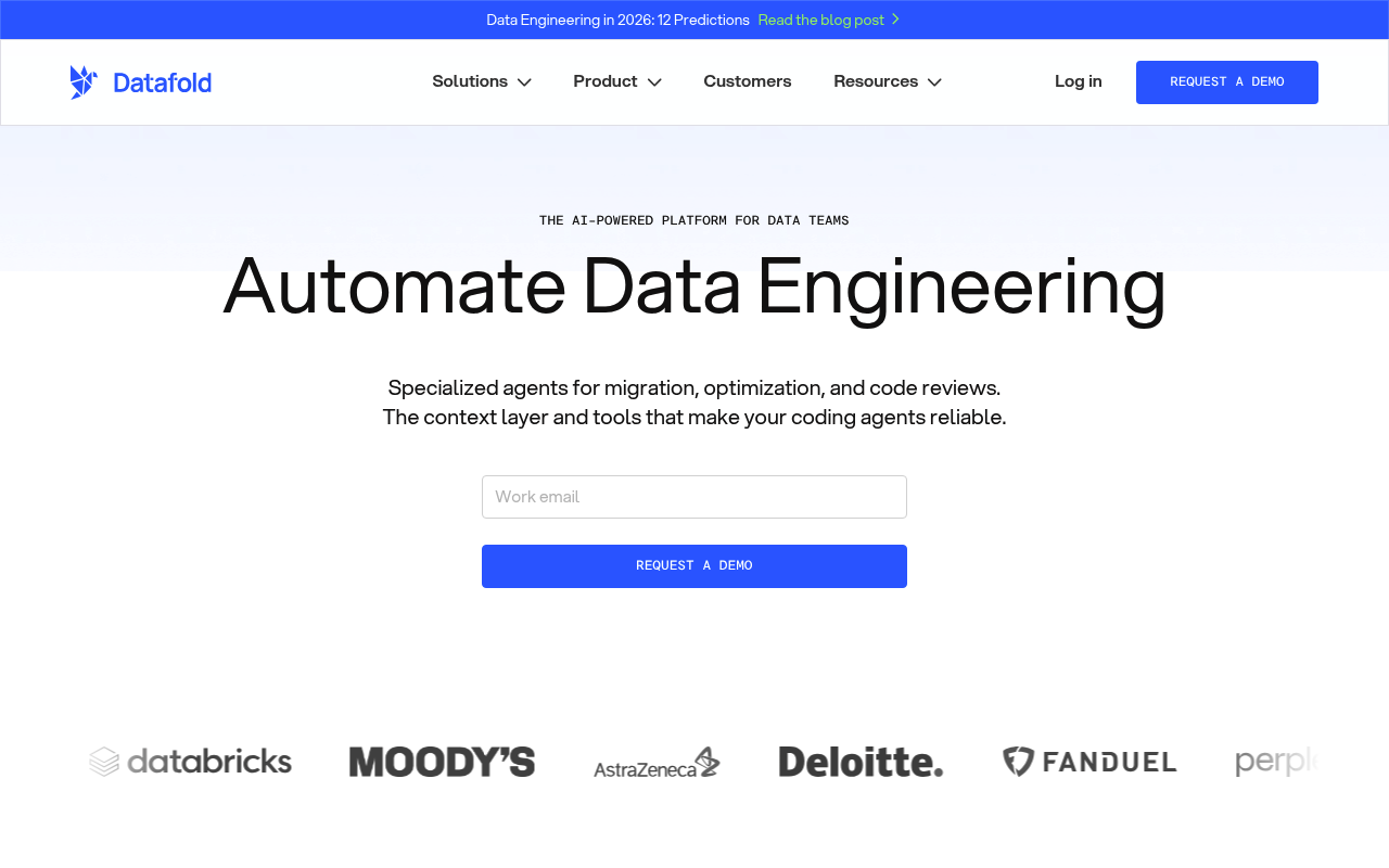 Datafold website screenshot