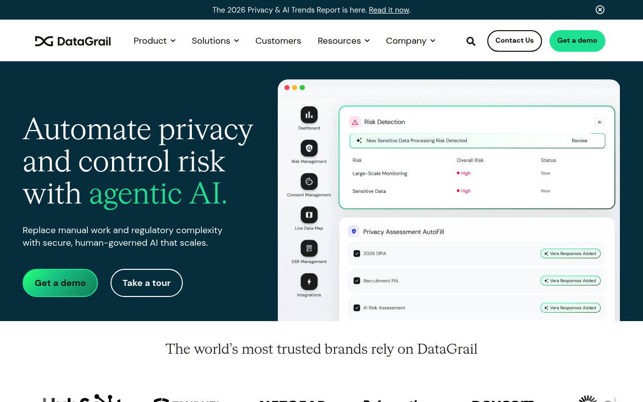 DataGrail screenshot