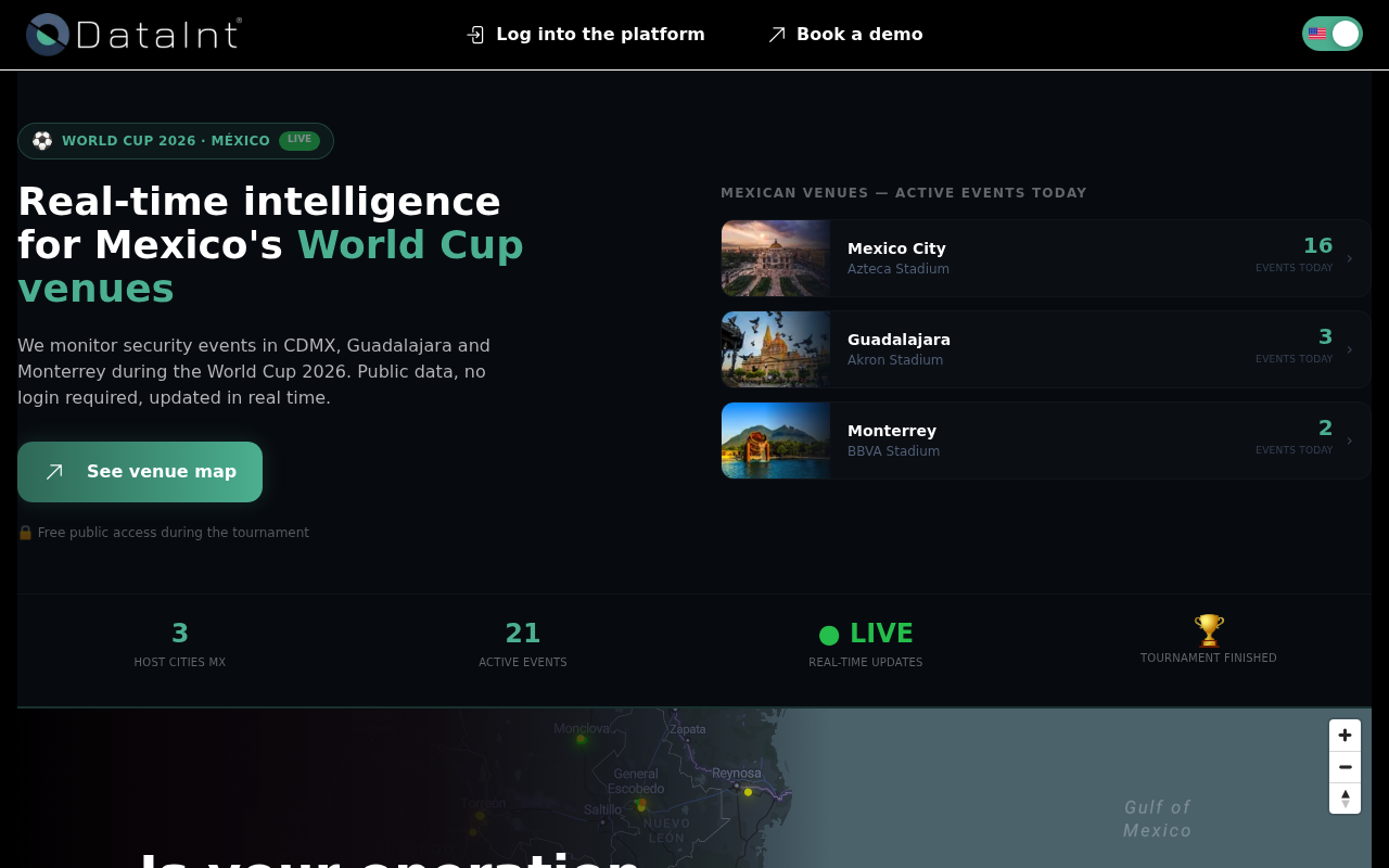 DataInt website screenshot