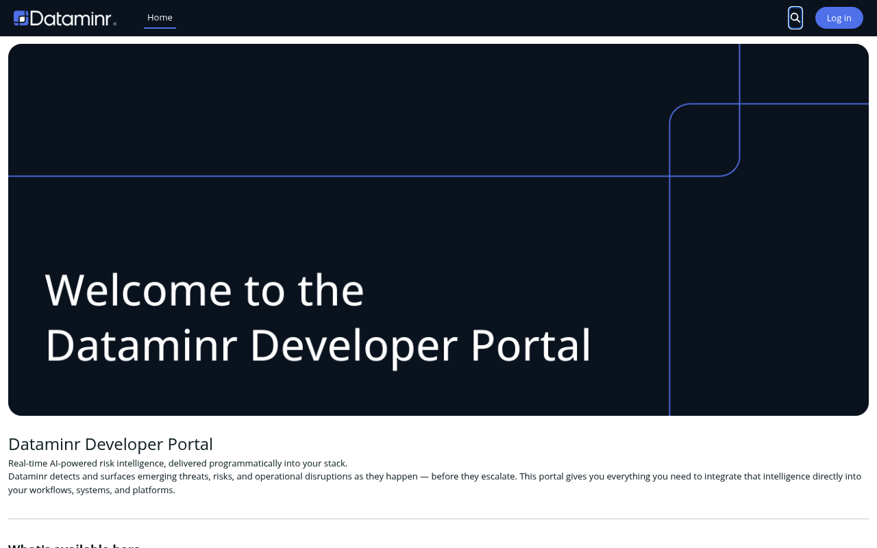 Dataminr website screenshot