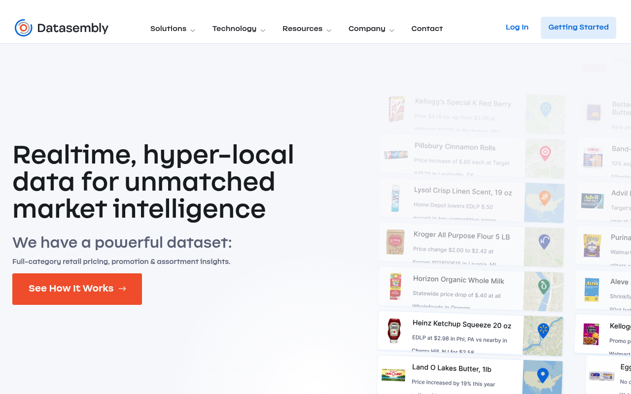 Datasembly website screenshot