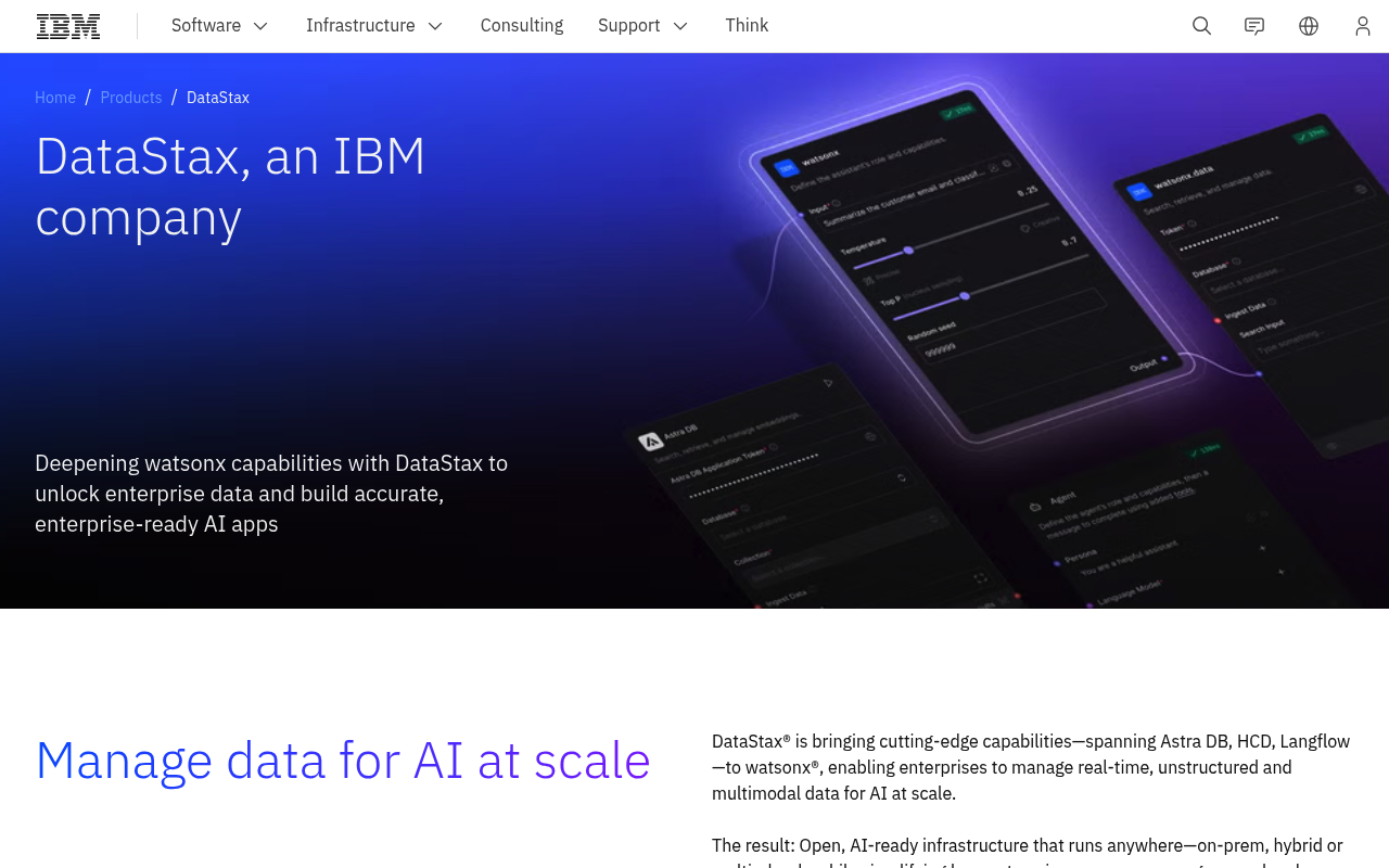 DataStax screenshot