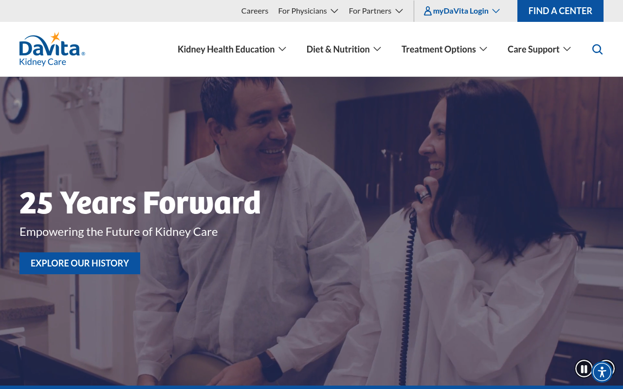 DaVita HealthCare Partners screenshot