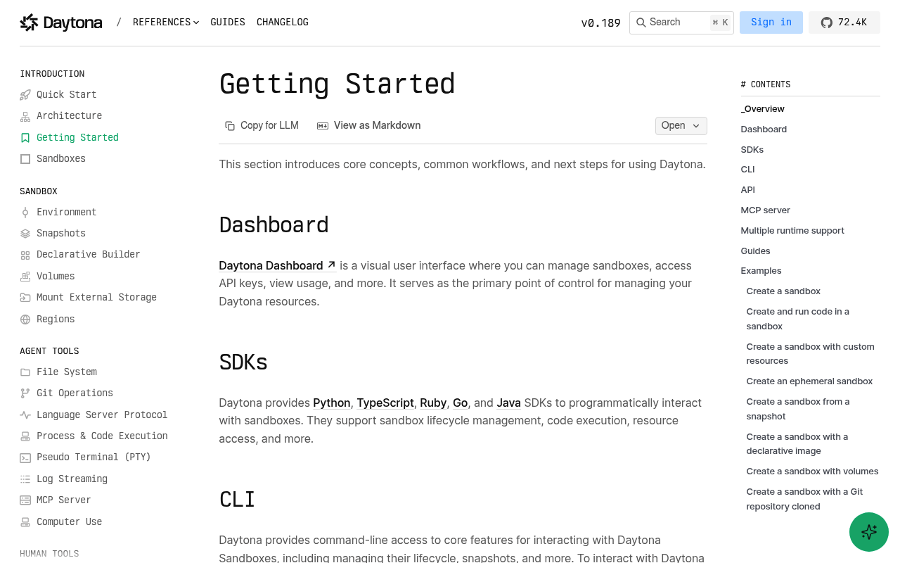 Daytona website screenshot