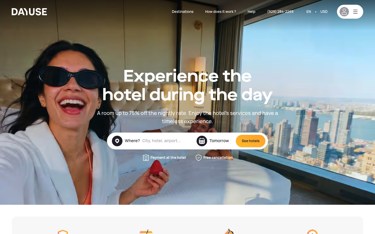 Dayuse website screenshot