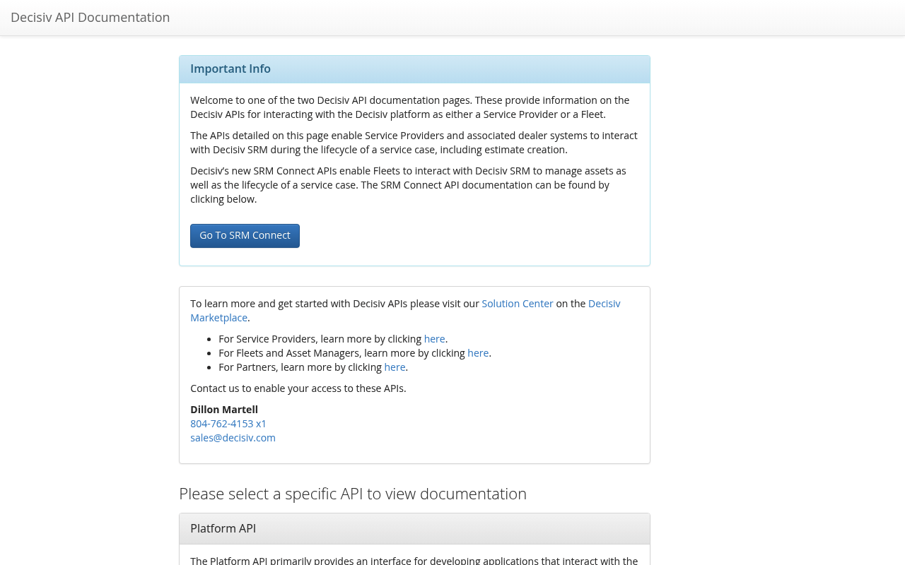 Decisiv screenshot
