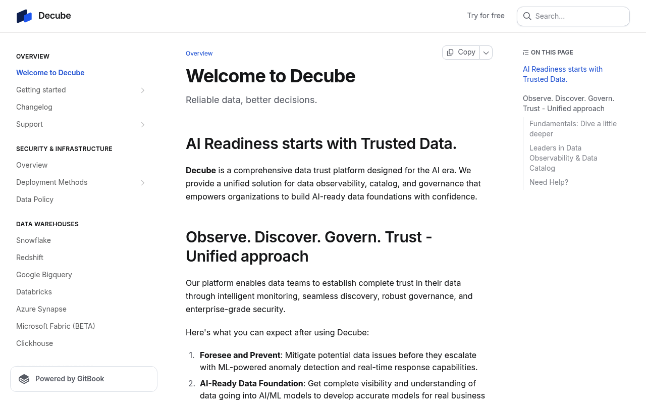 Decube screenshot
