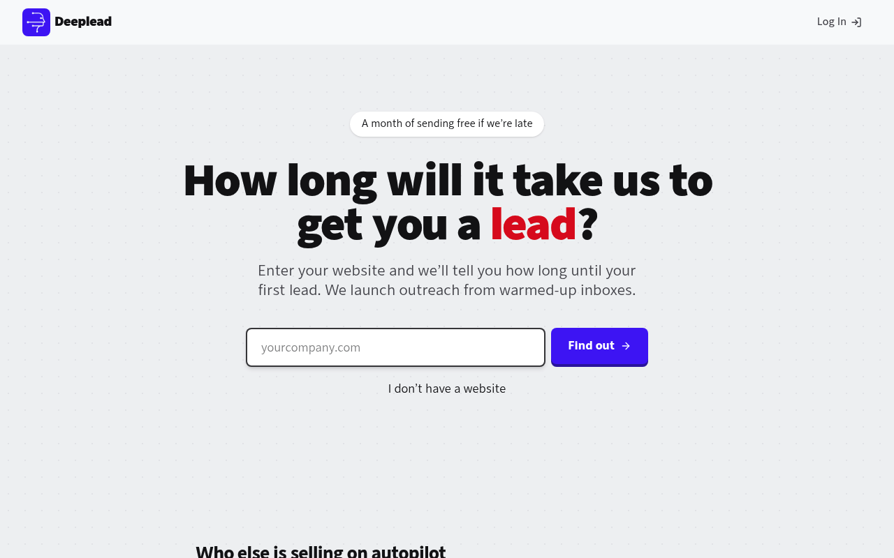 Deeplead screenshot