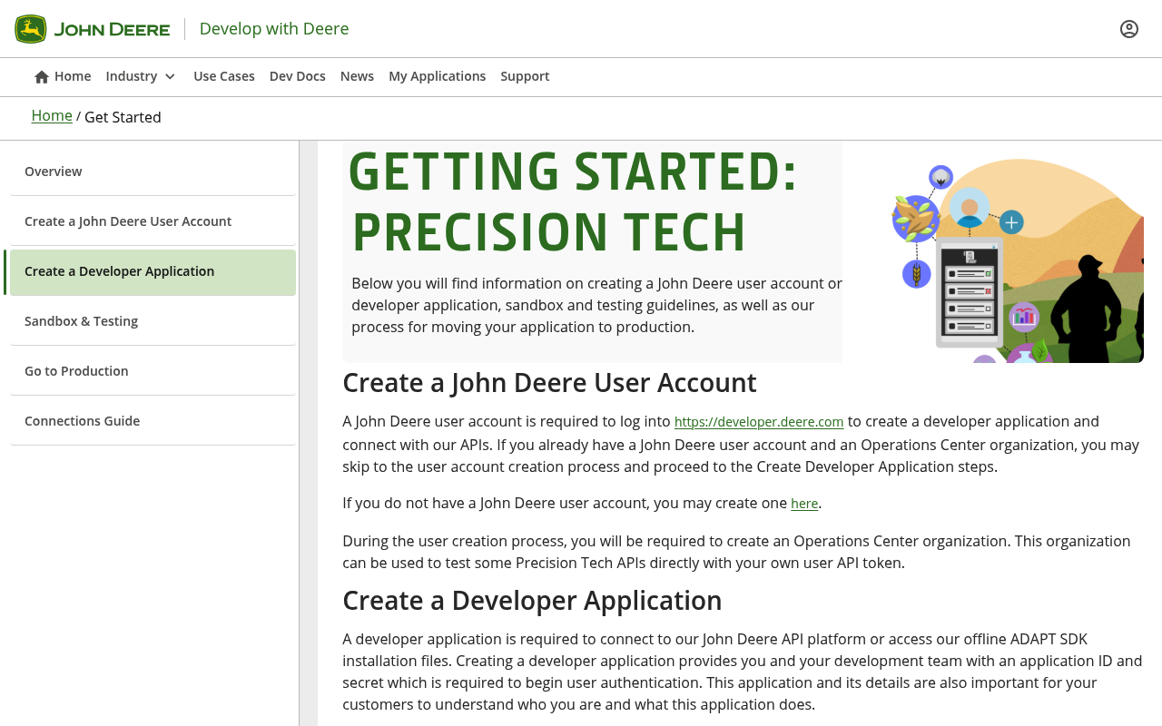 John Deere website screenshot