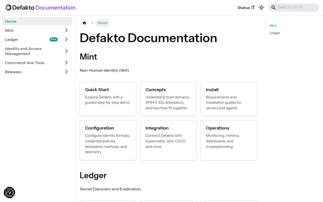 Defakto Security screenshot