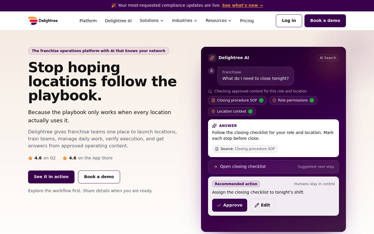 Delightree screenshot