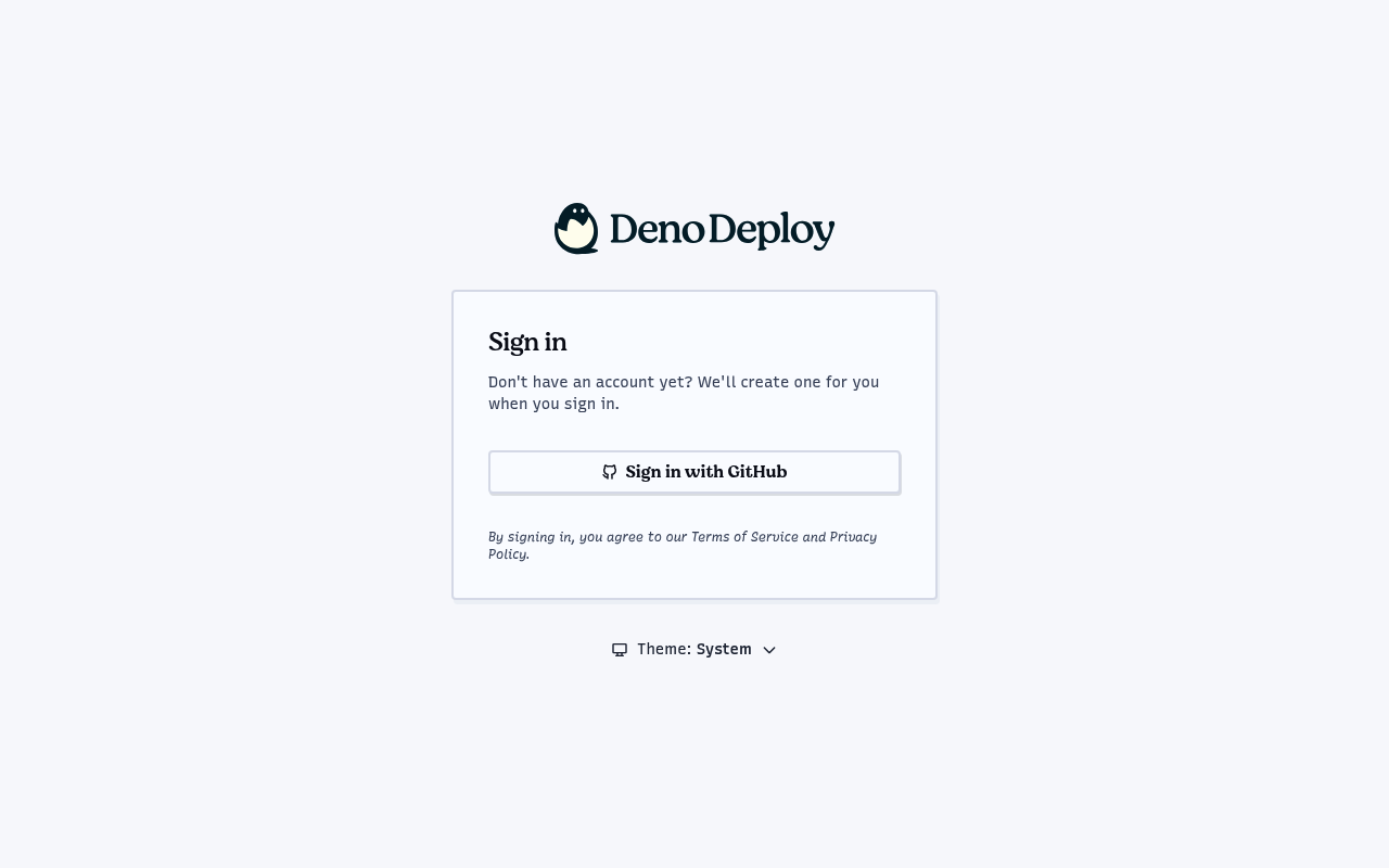 Deno website screenshot