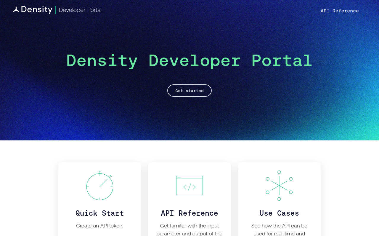 Density screenshot