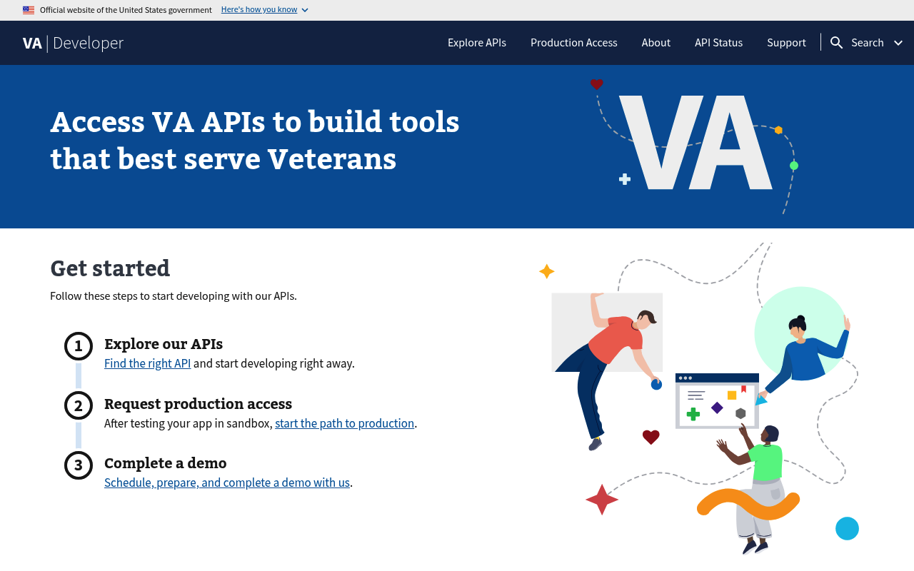 Department of Veterans Affairs (VA) screenshot