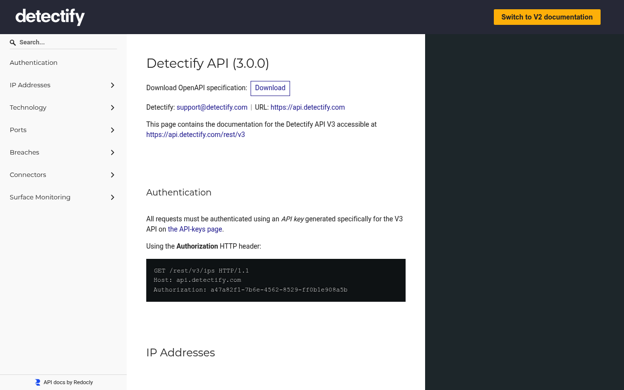 detectify screenshot