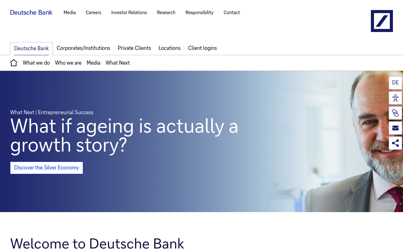 Deutsche Bank website screenshot