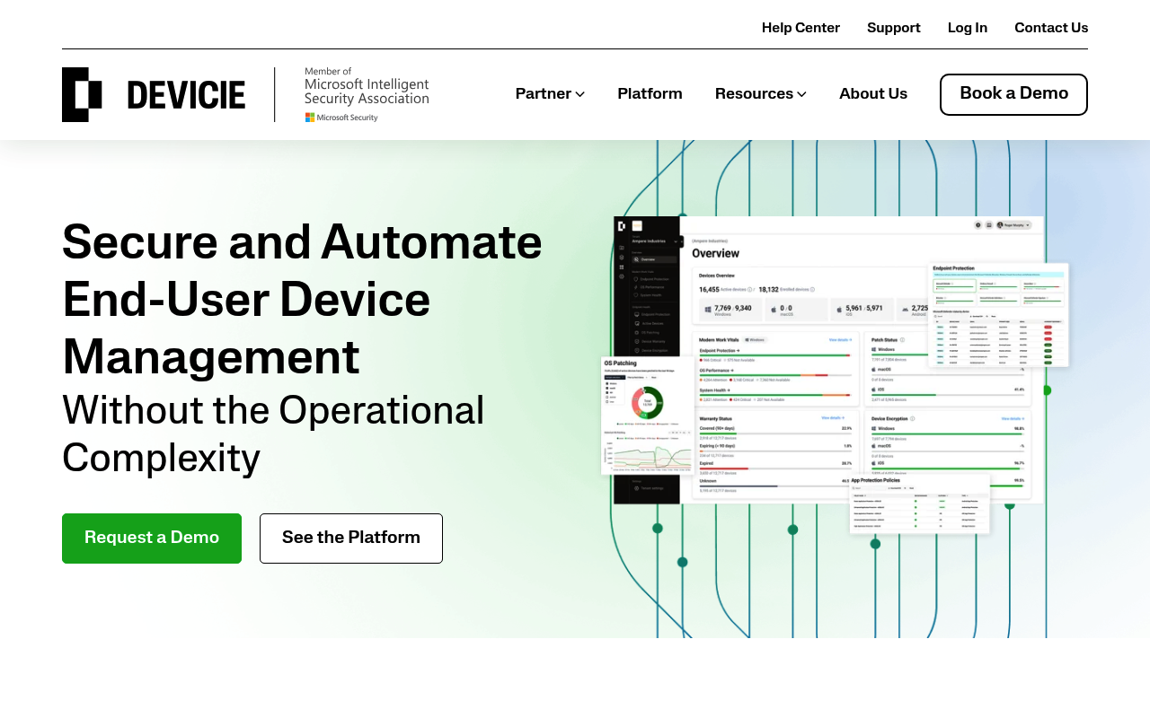 Devicie screenshot