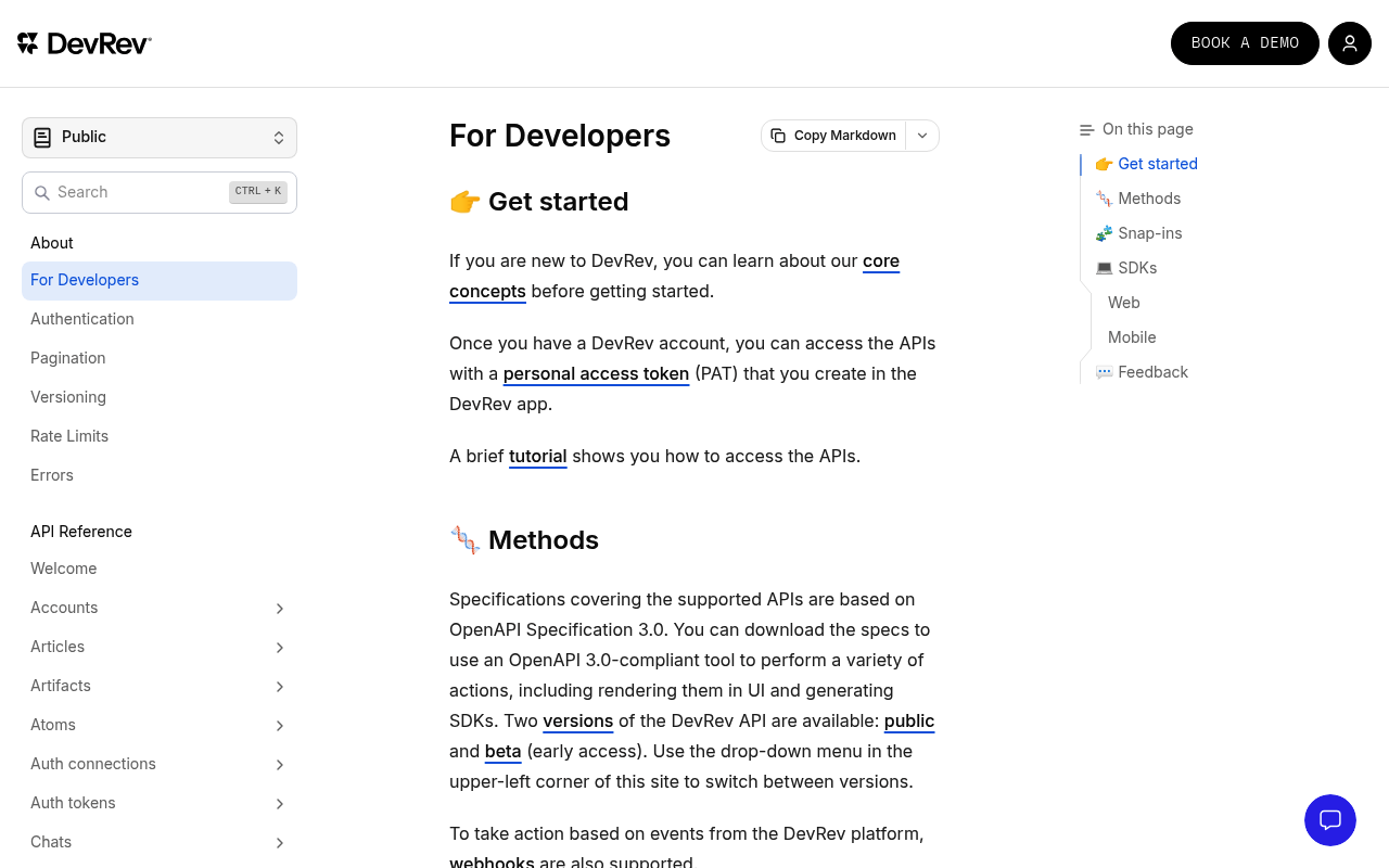 Devrev screenshot