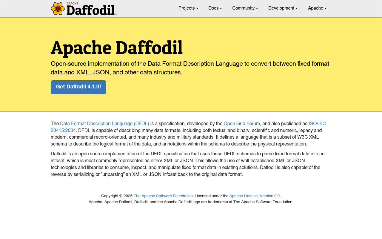 DFDL screenshot