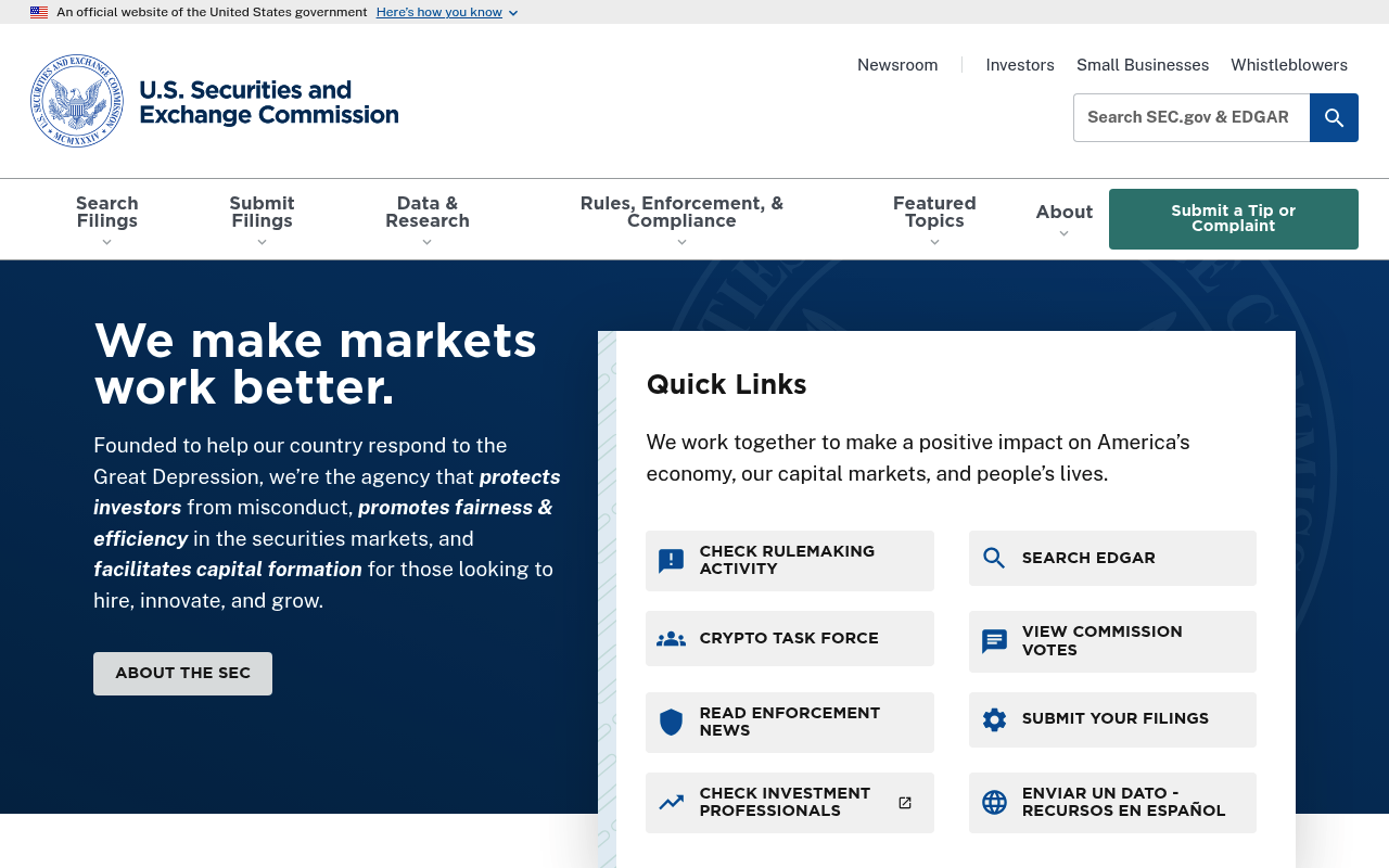 Disclosure Requirements screenshot