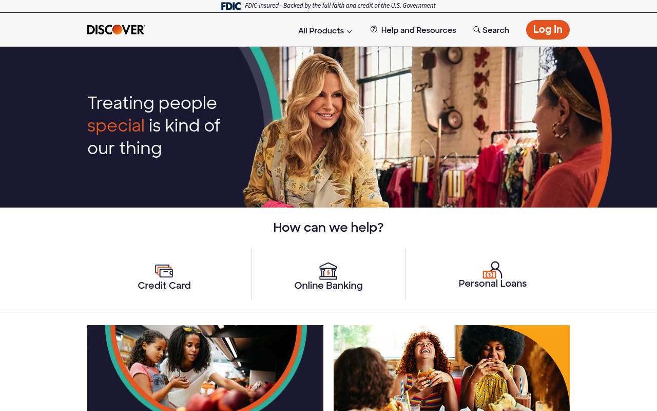 Discover Financial Services screenshot