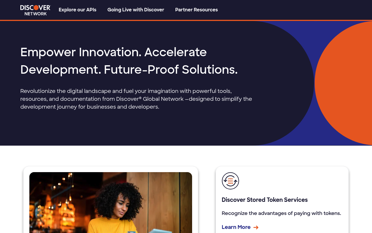 Discover website screenshot