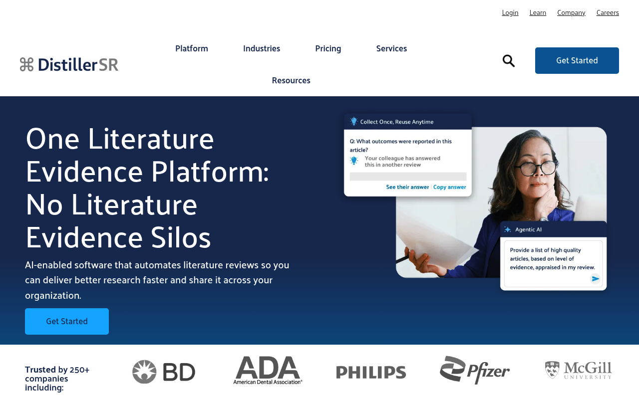 DistillerSR website screenshot