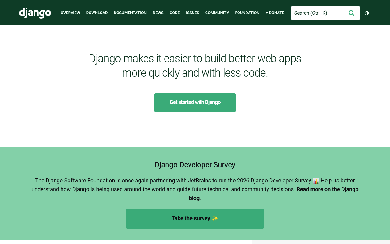 Django screenshot