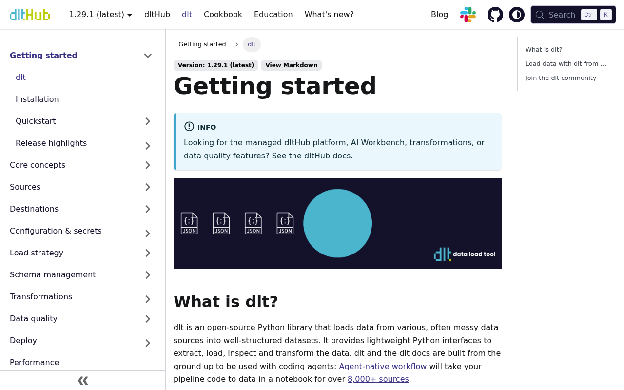 dltHub website screenshot
