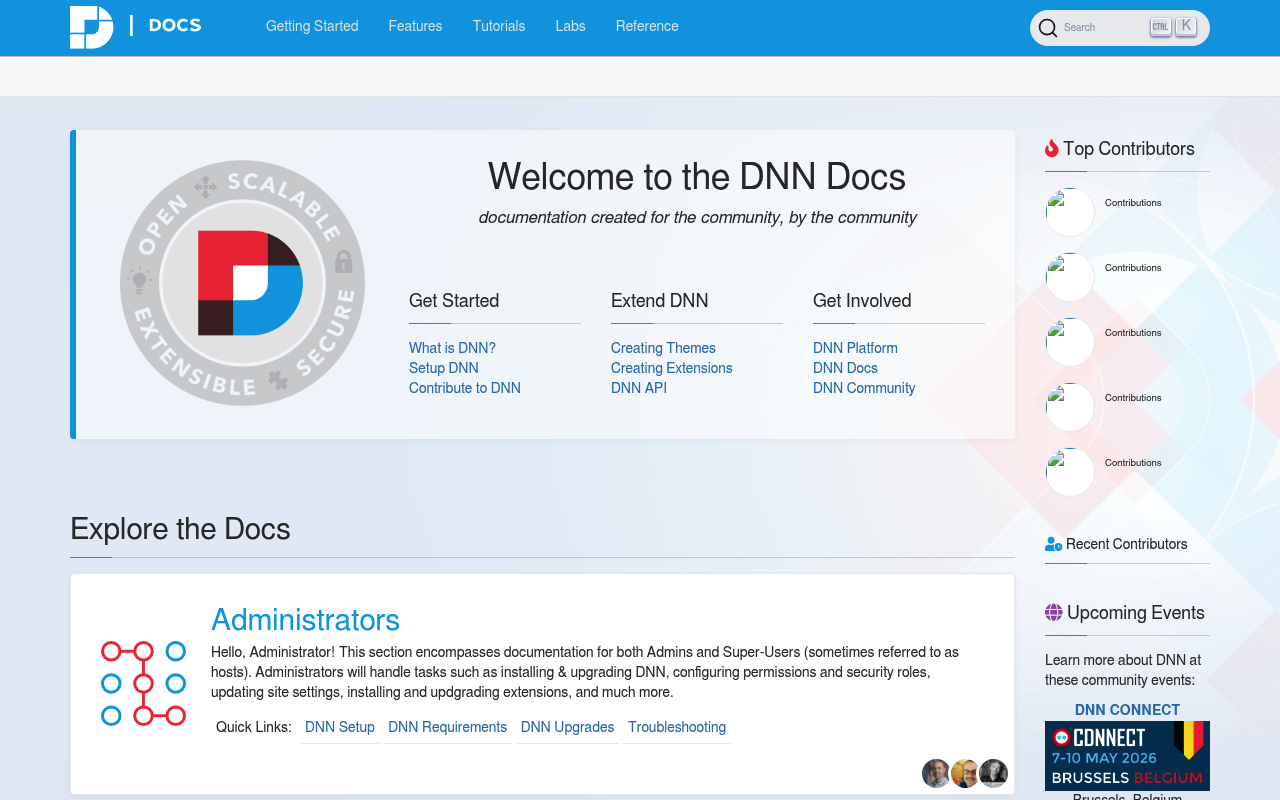 DNN Software website screenshot