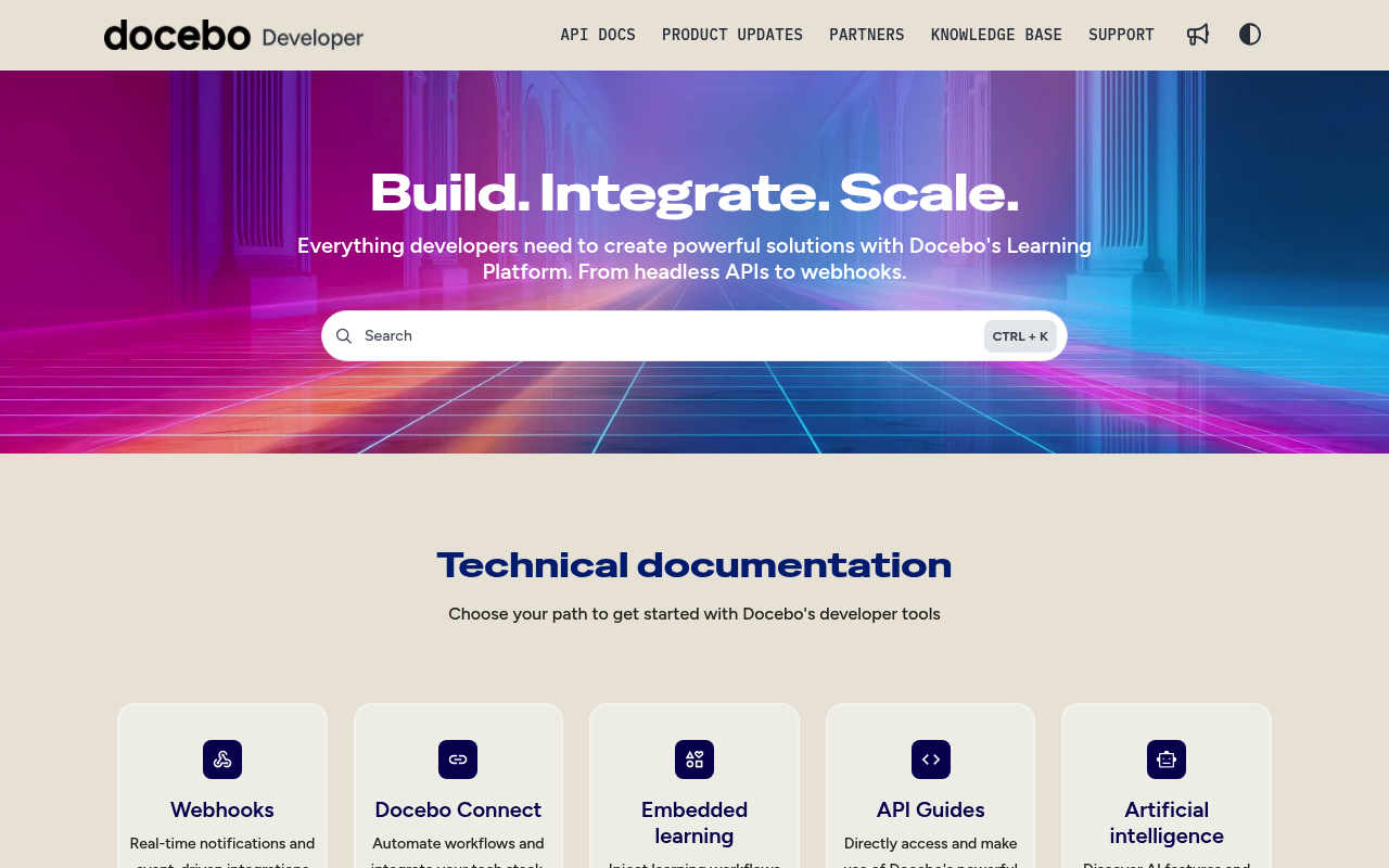 Docebo website screenshot