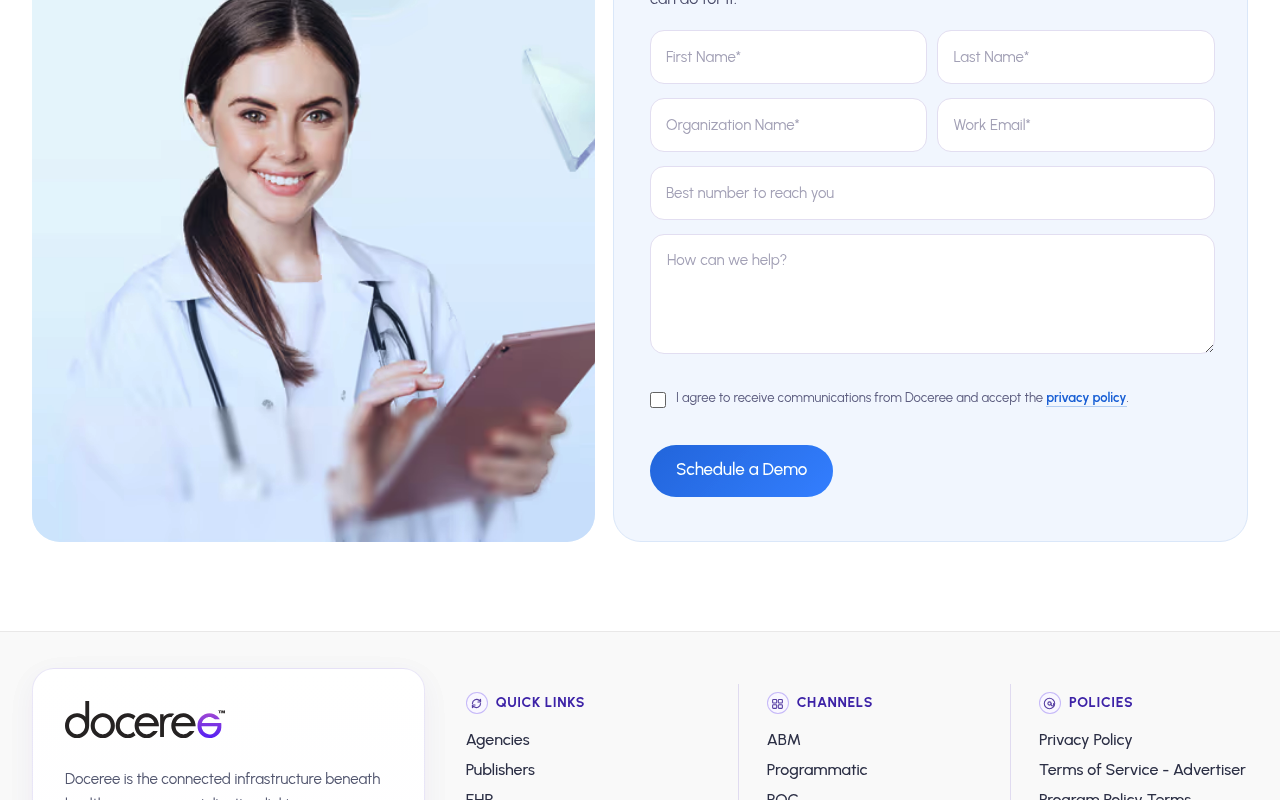 Doceree website screenshot