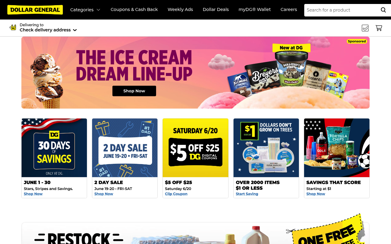 Dollar General screenshot