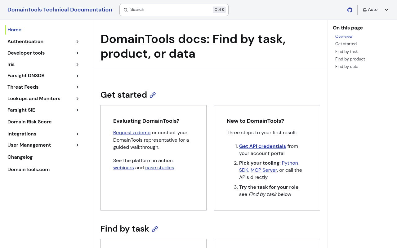 DomainTools website screenshot