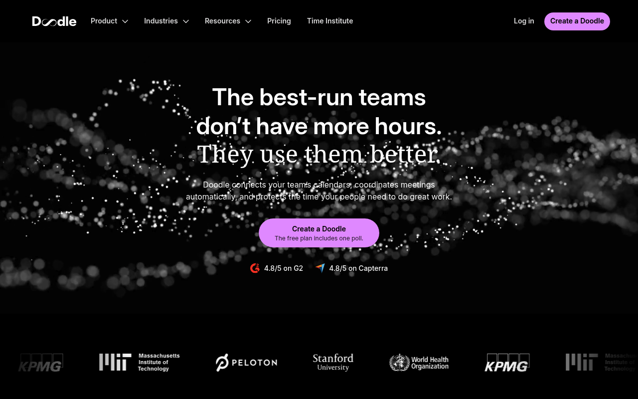 Doodle website screenshot
