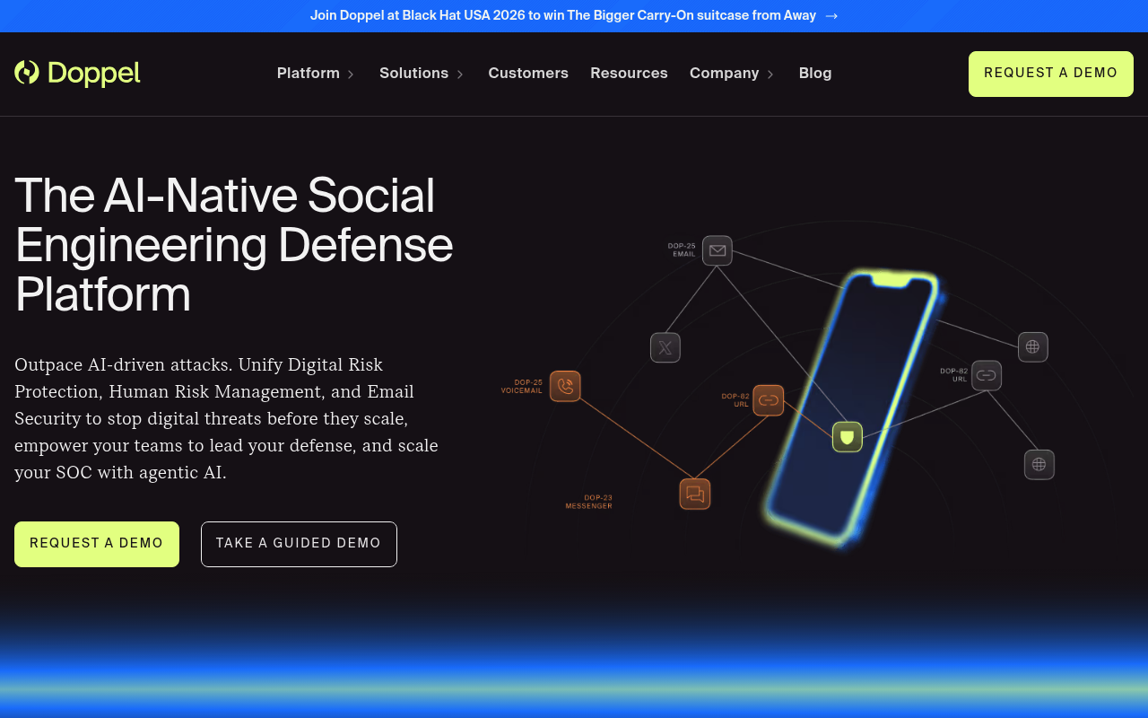 Doppel website screenshot