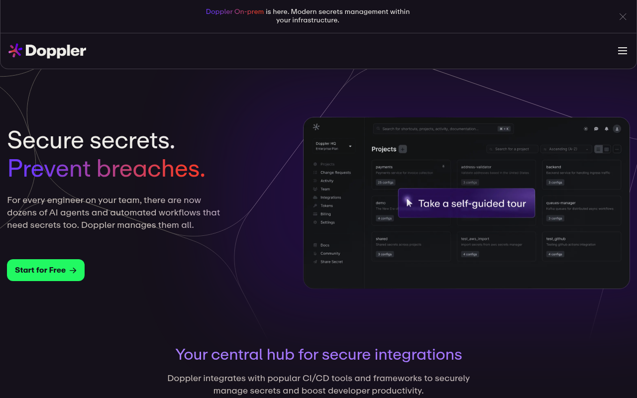 Doppler website screenshot