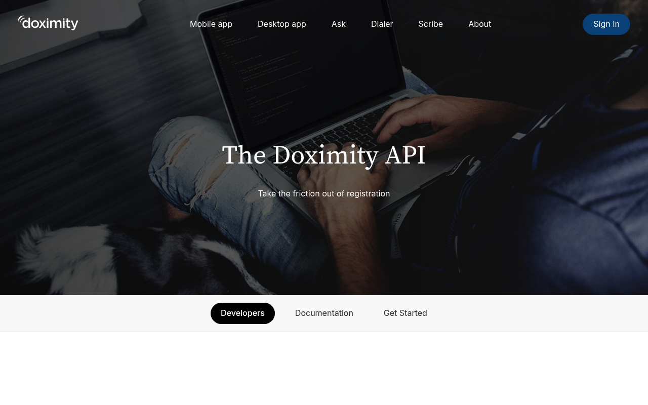 Doximity website screenshot