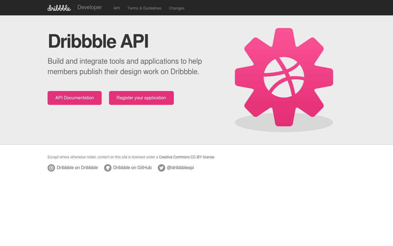 Dribbble website screenshot