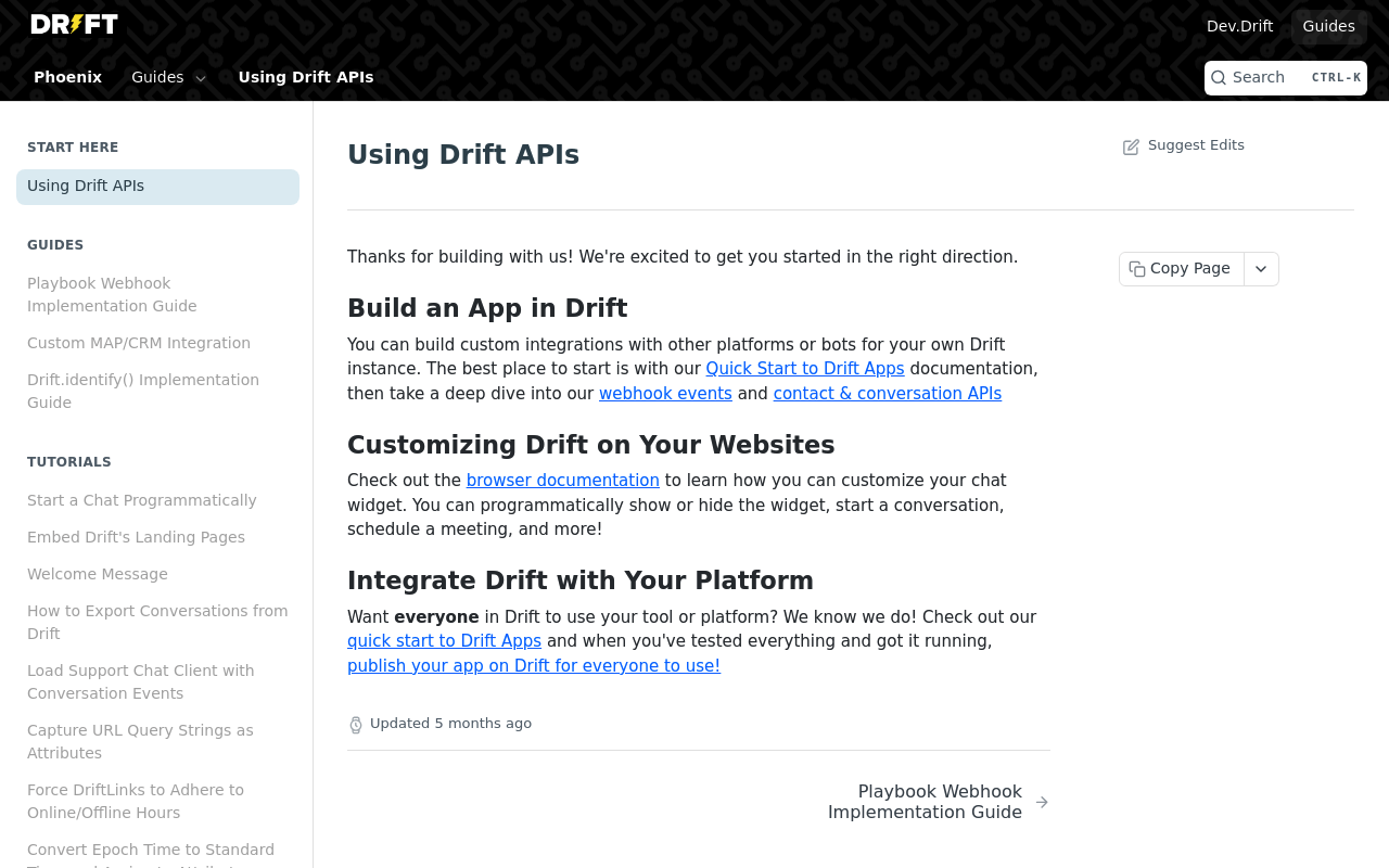 Drift website screenshot