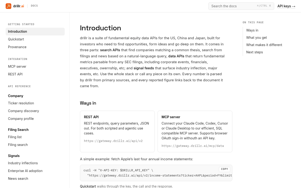 drillr website screenshot