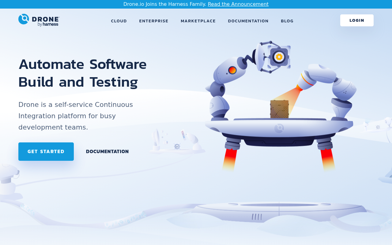 Drone website screenshot