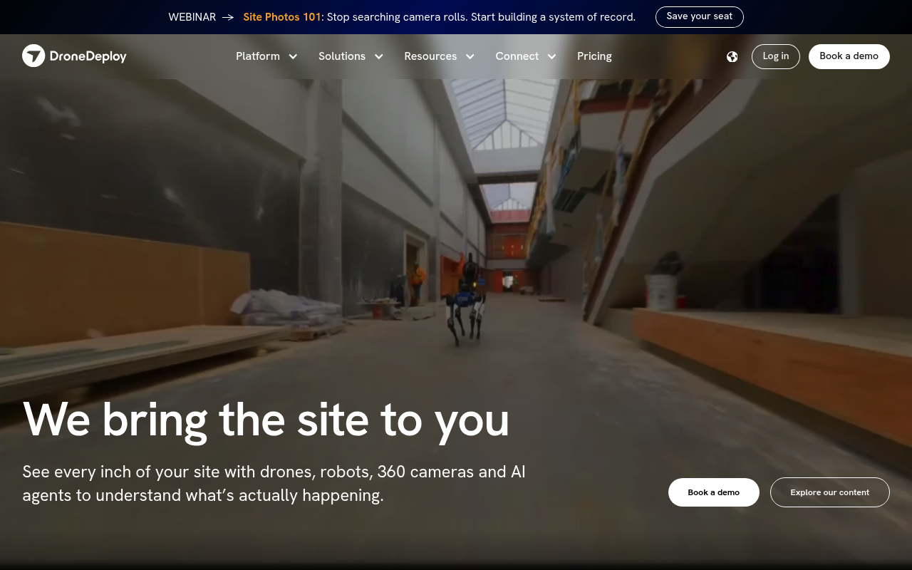 DroneDeploy website screenshot