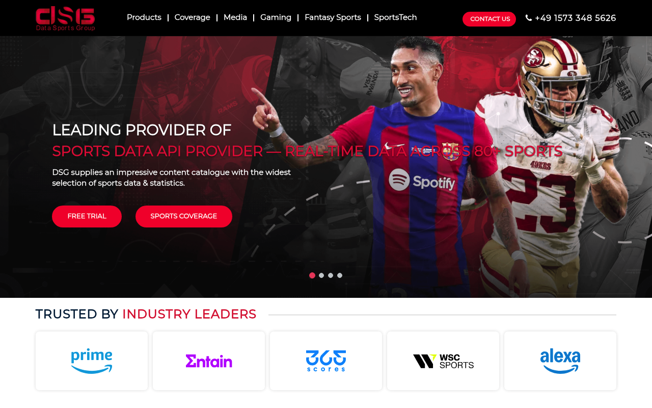 DSG Sports Analytics website screenshot